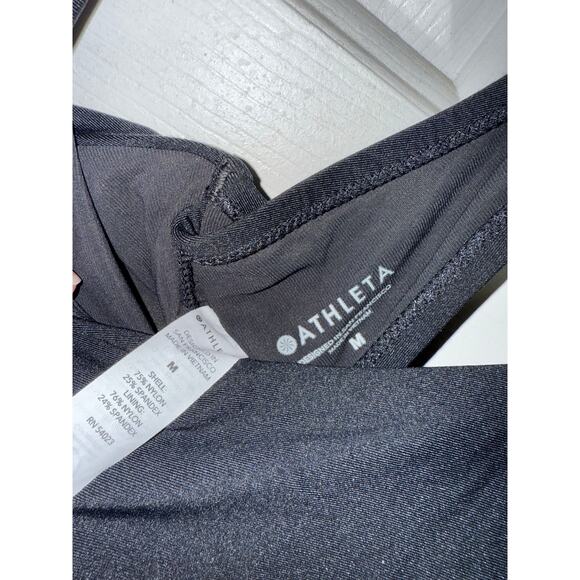 Athleta Square Neck Shirred One Piece swimsuit - size M - SW3 - Picture 2 of 8